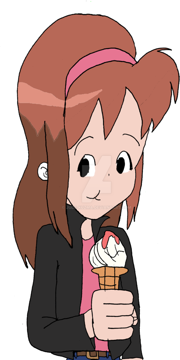 Kate Mertens Eating Some Ice Cream By Jude-kuzma - Cartoon (653x1222)