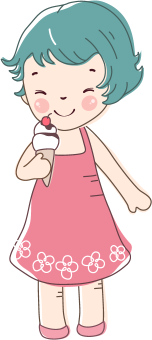 Ice Cream Biscuit Roll Eating Illustration - Ice Cream Biscuit Roll Eating Illustration (700x700)