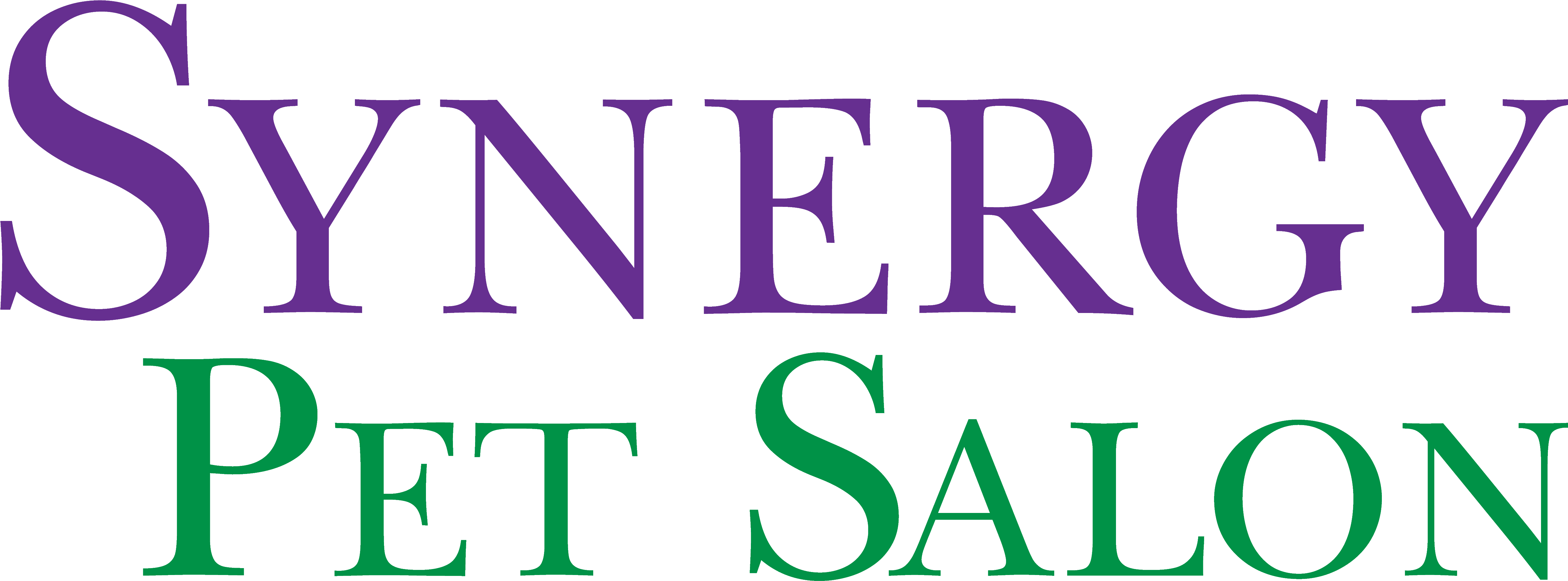 Synergy Pet Salon Logo - Marseille (6267x2170)