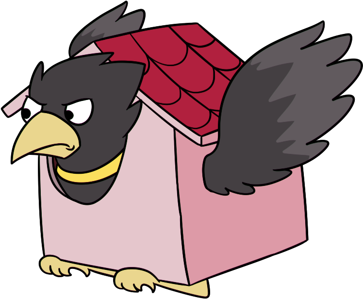 Bird Stuck In A House By Lemmingland - Turkey (822x635)