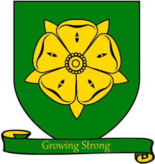 A Song Of Ice And Fire Arms Of House Tyrell Green Scroll - Got House Blackwater (345x349)