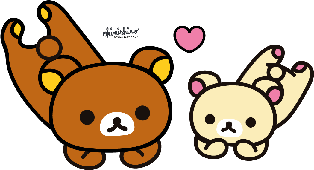 [vector] Rilakkuma And Korilakkuma By Okinishiro - Relakuma: Ojama Shitemasu 2 Shuukan [limited Edition (1095x651)