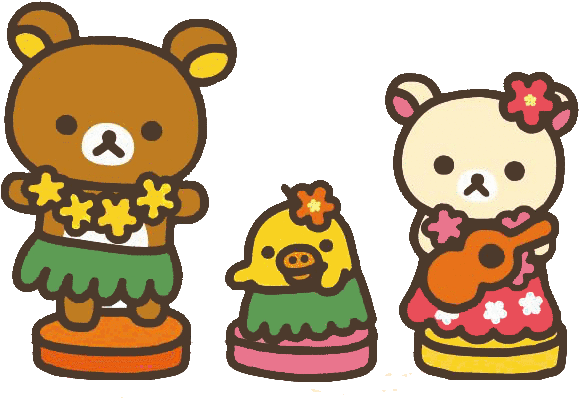 Hawaii Rilakkuma By Justnickey - Rilakkuma Gifs (599x438)