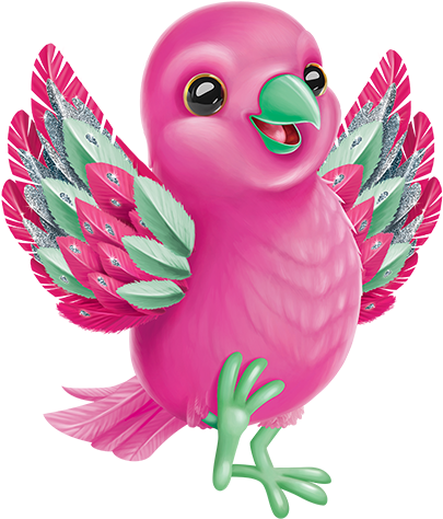 Clipart » Nature » Pink Bird - Pink Bird Png (576x495)