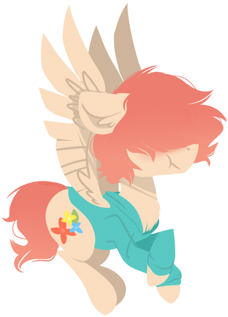 A Pansy Pun Here By Mcwolfity - Cartoon (760x1051)