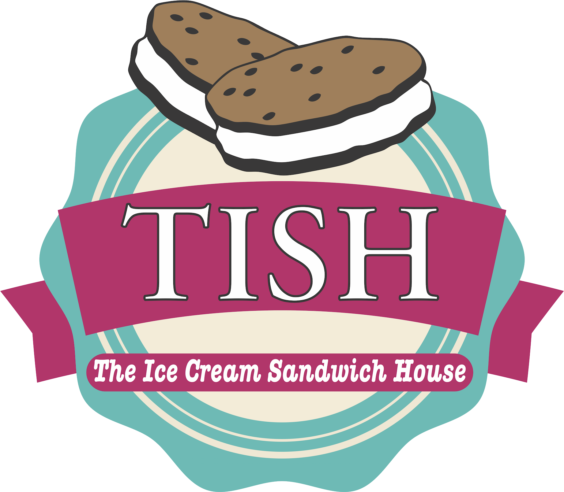 Best Ice Cream Cookie Sandwich House In Town - Illustration (2000x2000)