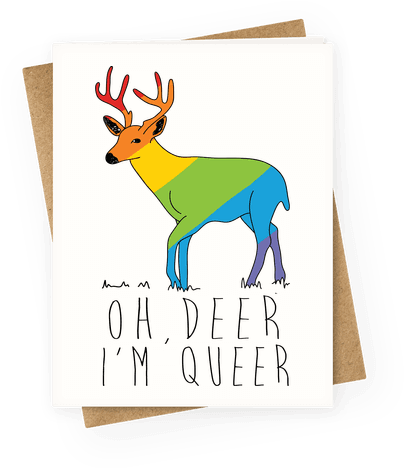 Lgbt - Oh Deer Im Queer Shirt (484x484)