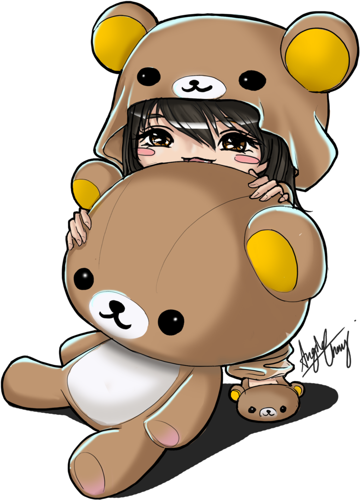 Rilakkuma Chibi - Drawing (1024x1166)