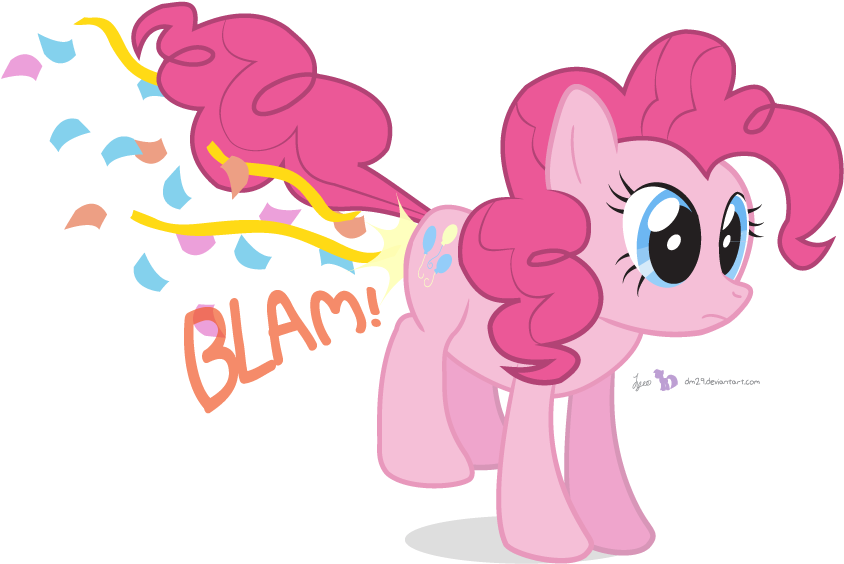 Dm29, Confetti, Fart, Fart Noise, Funny, Pinkie Pie, - My Little Pony Fart (870x600)