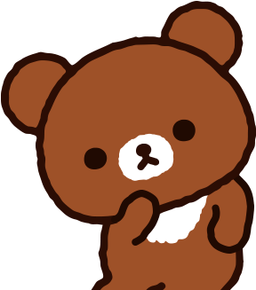 ～ - Rilakkuma Bear Gif Transparent (480x480)