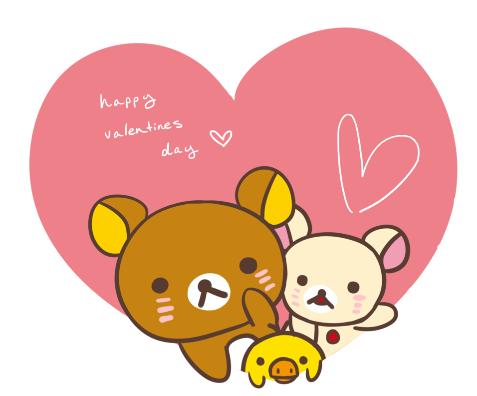 Rilakkuma Valentine By Toukoni Rilakkuma Valentine - Happy Valentines Day Rilakkuma (1024x851)