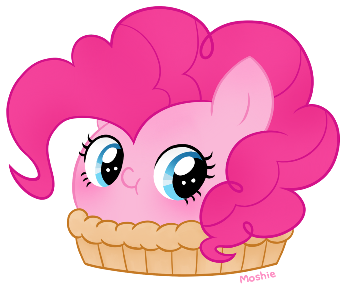 Imoshie, Food, Food Transformation, Pi Day, Pie, Pinkie - Pinkie Pie As A Pie (1280x1280)