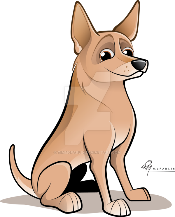 Cattle Dog Caricature By Timmcfarlin - Caricature (600x741)