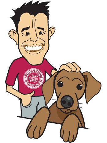 Chris Rose Caricature - Dog Aggression (350x467)