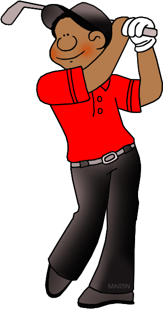 Tiger Woods Clipart - Tiger Woods Clipart (346x648)