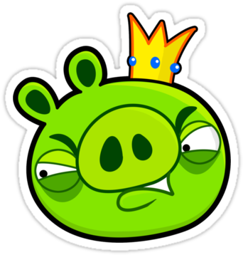 Frustrated Face Cliparts - Bad Piggy Angry Birds (375x360)