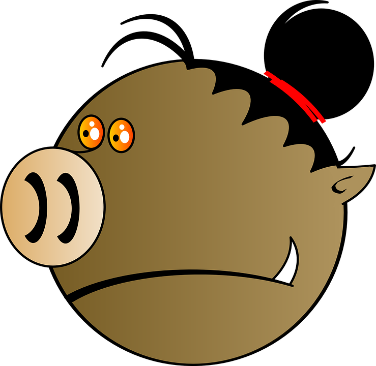 Gambar Babi Hutan Animasi Kartun (800x780)