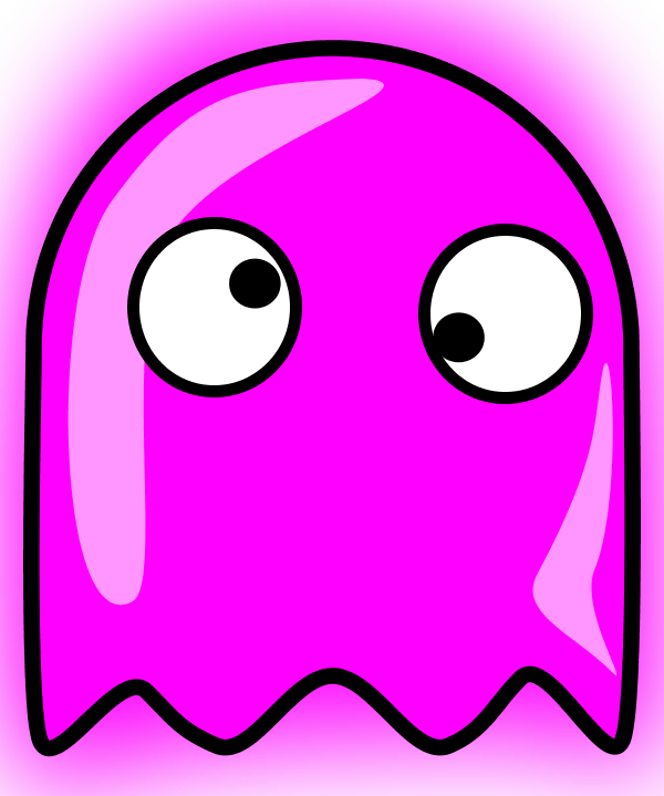 Large Ghost Cliparts - Pacman Ghost Transparent Png (600x719)