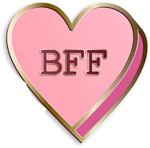 Bff Coração Tumblr Melhores Amigas Para Sempre - Melhores Amigas Para Sempre Bff (580x570)