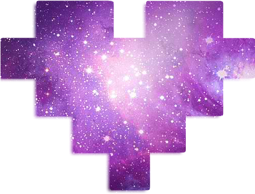 Galaxy Png Corazon Heart By Yselleswiftie On Deviantart - Png Tumblr Corazones (500x500)
