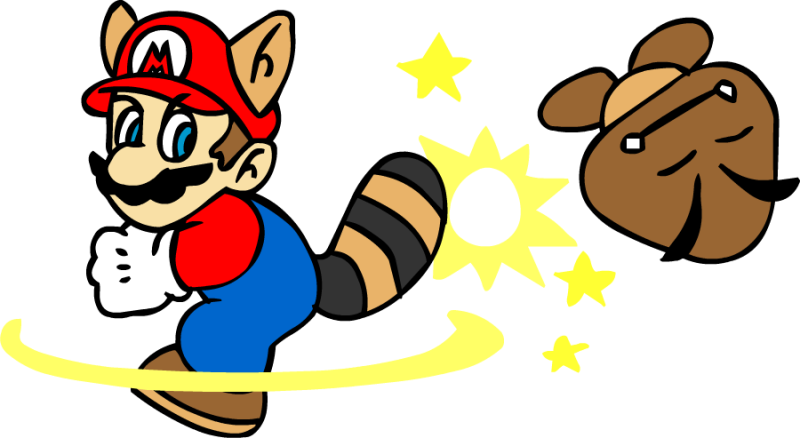 Raccoon Tail Clipart - Cartoon (800x438)