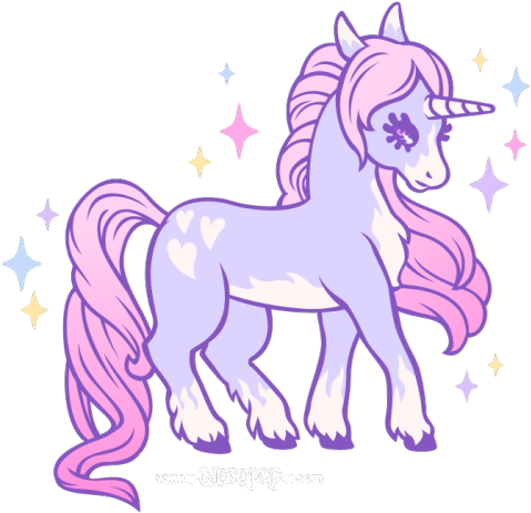 Pastel Goth Tumblr Quotes - Pastel Unicorn No Background (500x484)