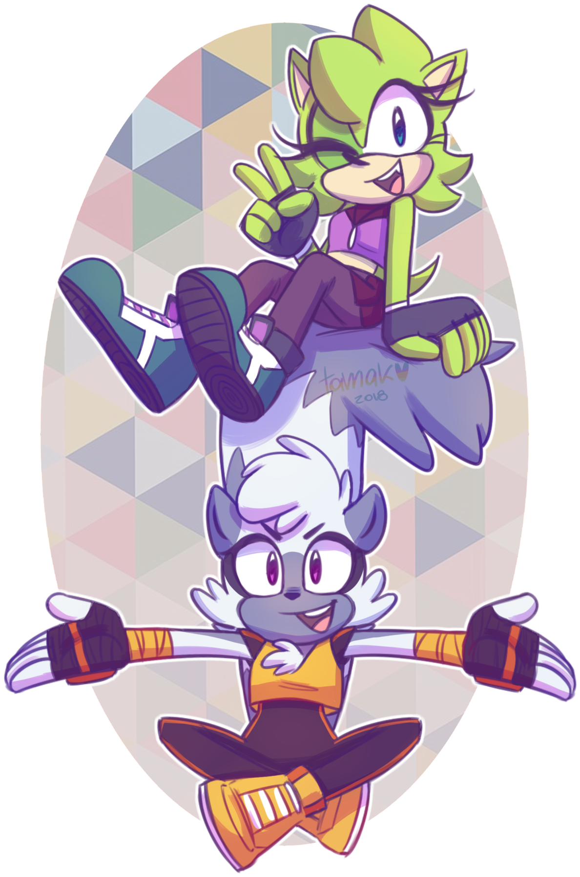 Tangle The Lemur Galaxy The Hedgehog Sonic Fancharacters - Sonic The Hedgehog (1280x1864)