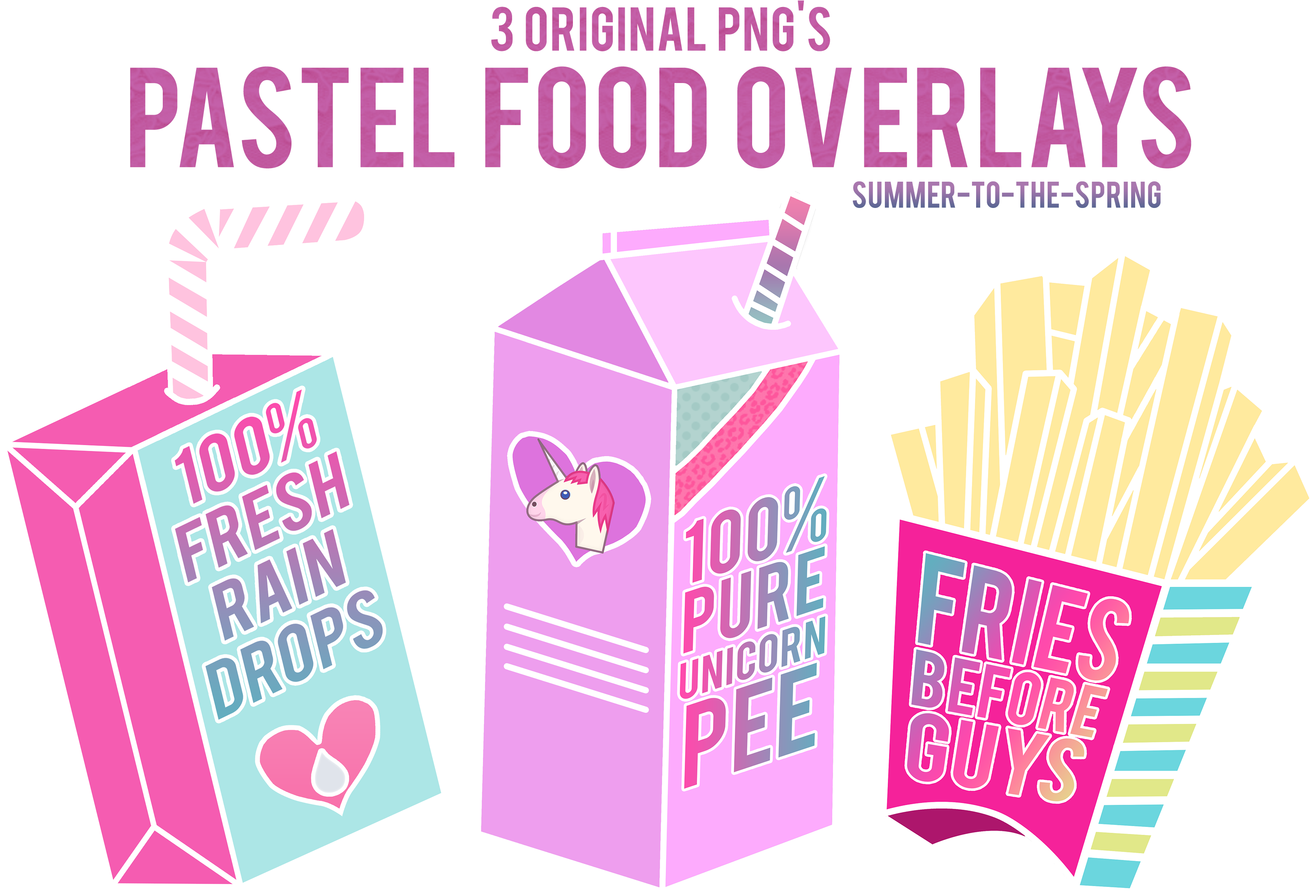 Pastel Food Overlays By Summer - Pastel Png (3300x2280)