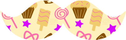 Mustache Backgrouds Template So Cute Tumblr Candy Brushes - Png Mustache (500x255)