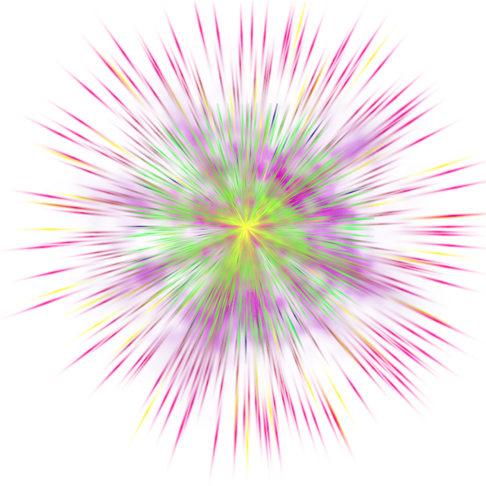 Fireworks Clipart Tumblr Transparent - Color Explosion Transparent Background (772x758)