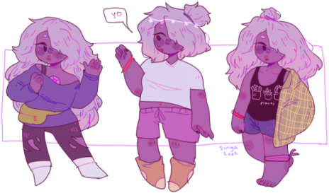 Amethyst - Steven Universe Amethyst Fanart (500x310)