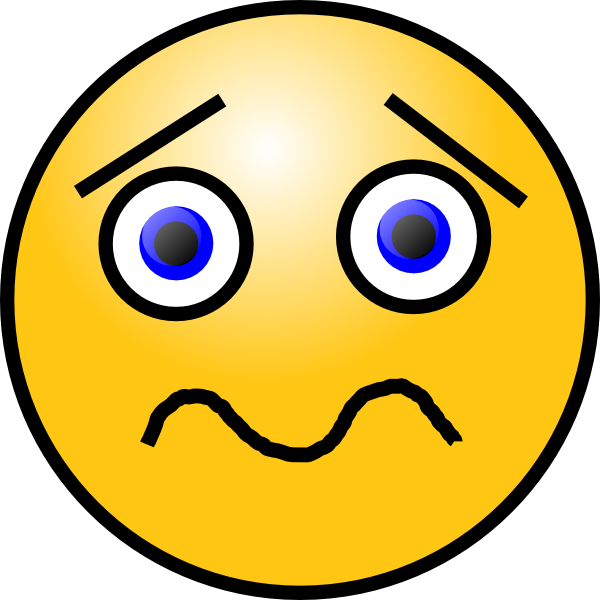 Shocked Sad Face Clipart - Smiley Face Clip Art (600x600)