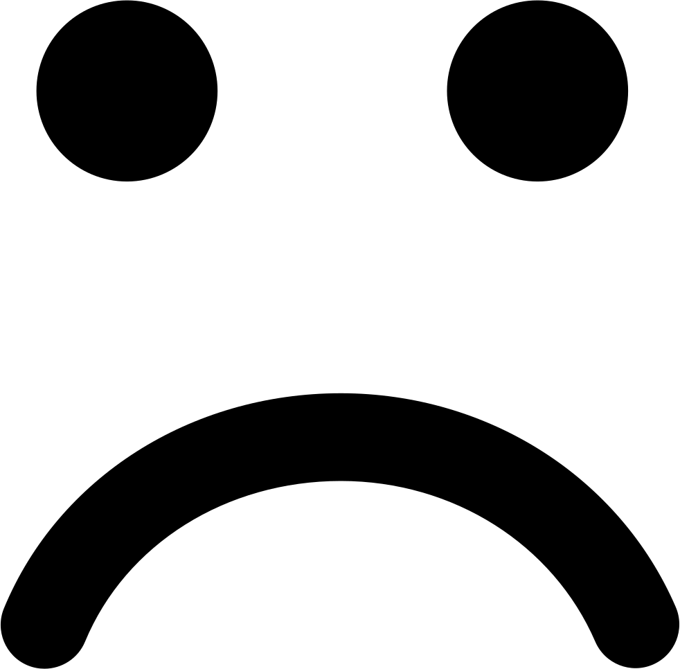 Sad Face In Rounded Square Comments - Cartoon Sad Face Png (982x966)