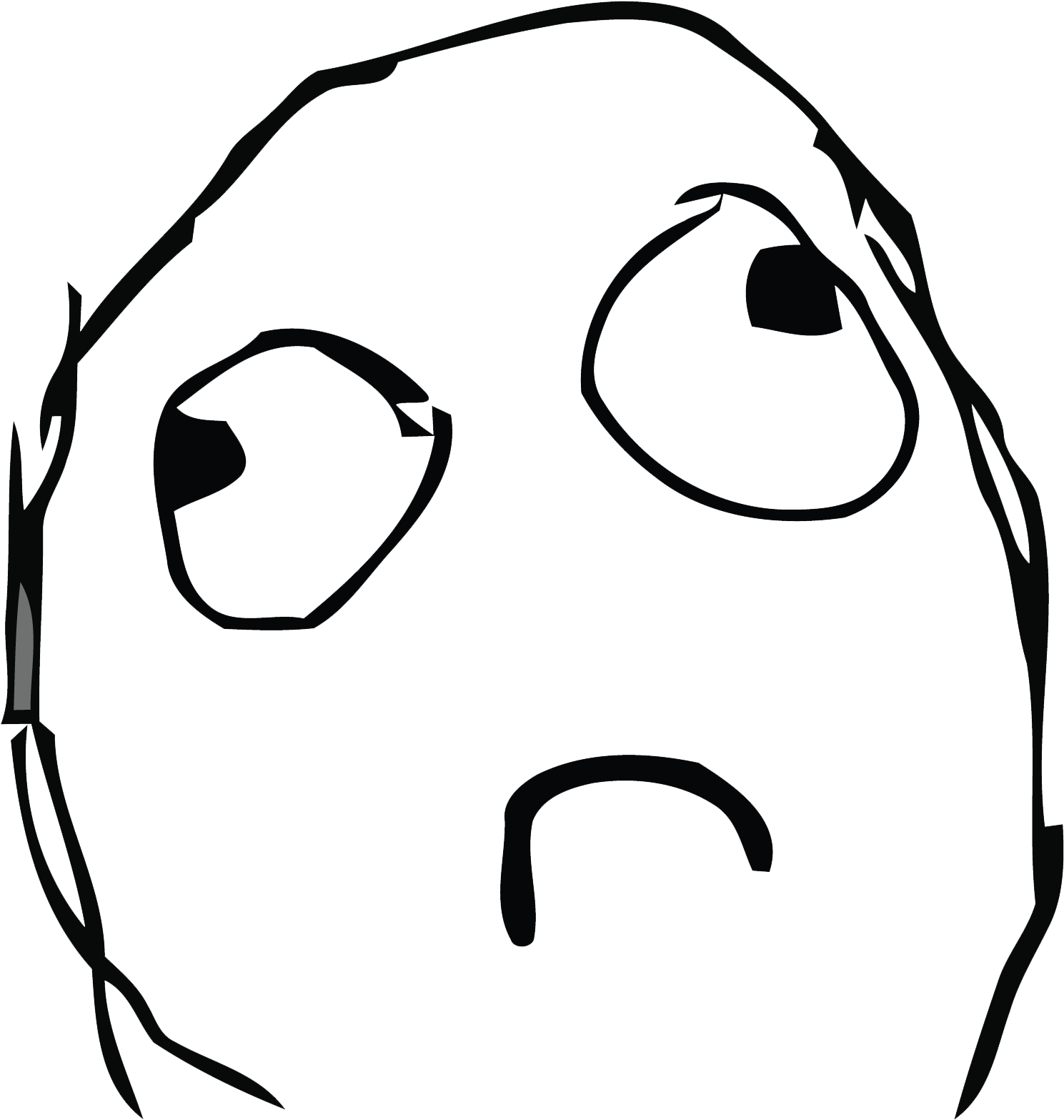 Download Sad Face Meme Png Hq Png Image - Download Sad Face Meme Png Hq Png Image (1500x1639)