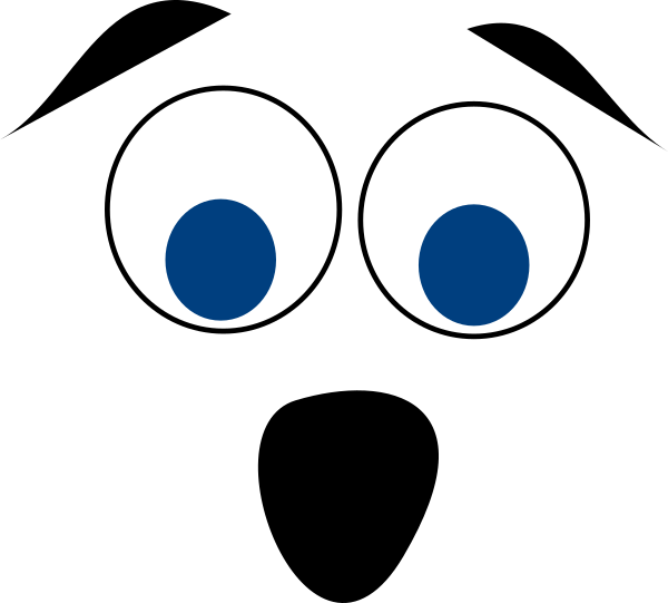 Blue Eyed Surprised Face Clip Art At Clker - Blue Eyed Surprised Face Clip Art At Clker (600x541)