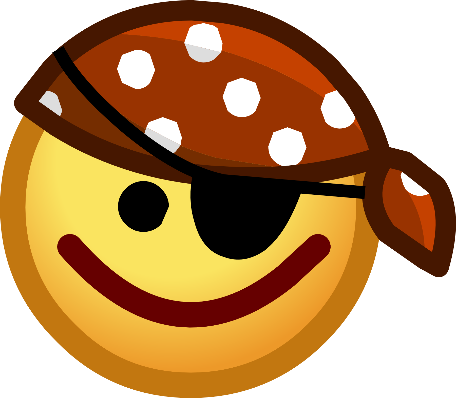 Emoji Pirata Png (1800x1572)