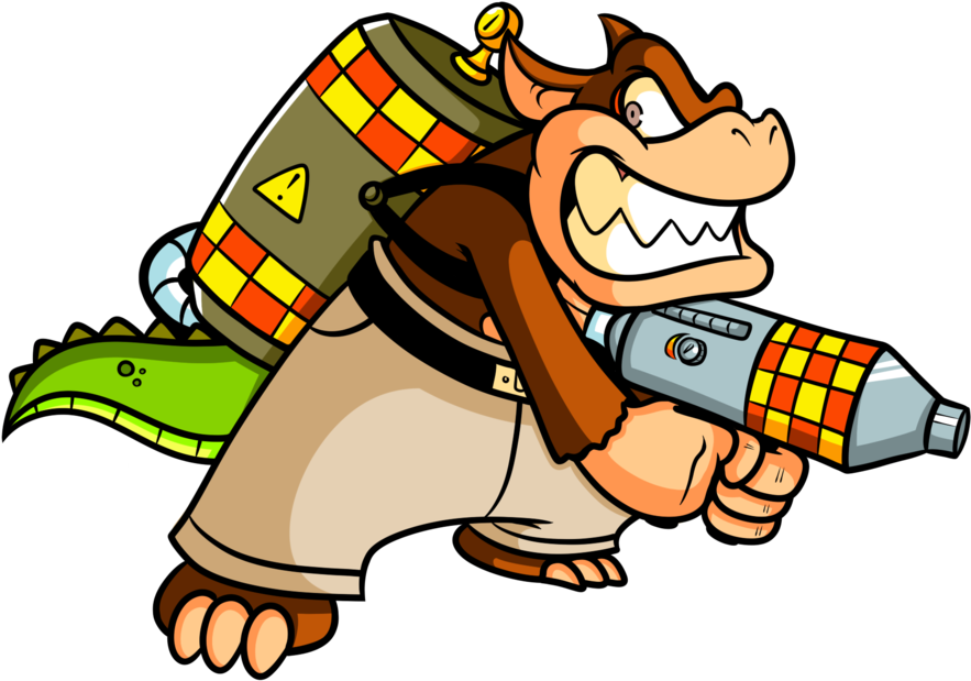 Cartoony Dingodile By Barlow-sandist - Crash Bandicoot Dingodile Png (900x630)