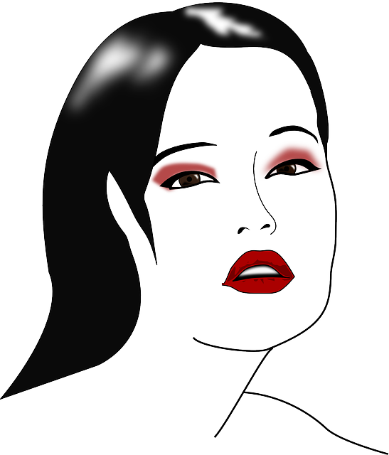 Makeup Face Clip Art On Clip Art Cartoon Car Tail Lights - Woman Makeup Png Clipart (547x640)