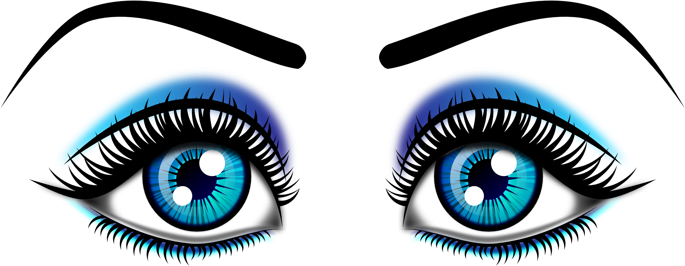 Panda Face Clip Art Download - Png Googly Eyes Transparent (2400x960)