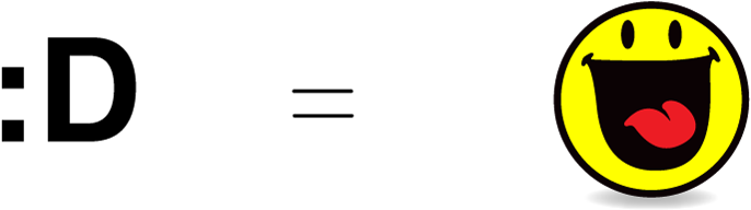 This Emoticon Corresponds To The Graphical Laughing - Circle (1160x316)