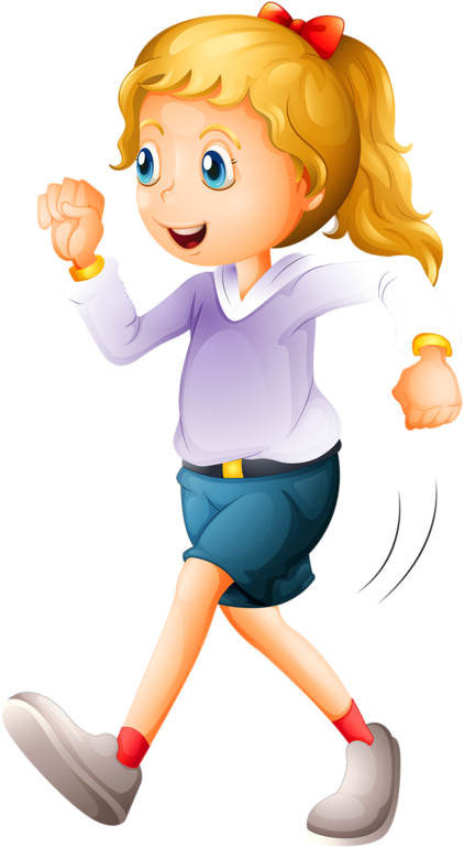 Sport Clipart Sports Shop - Girl Walking Clipart (463x800)