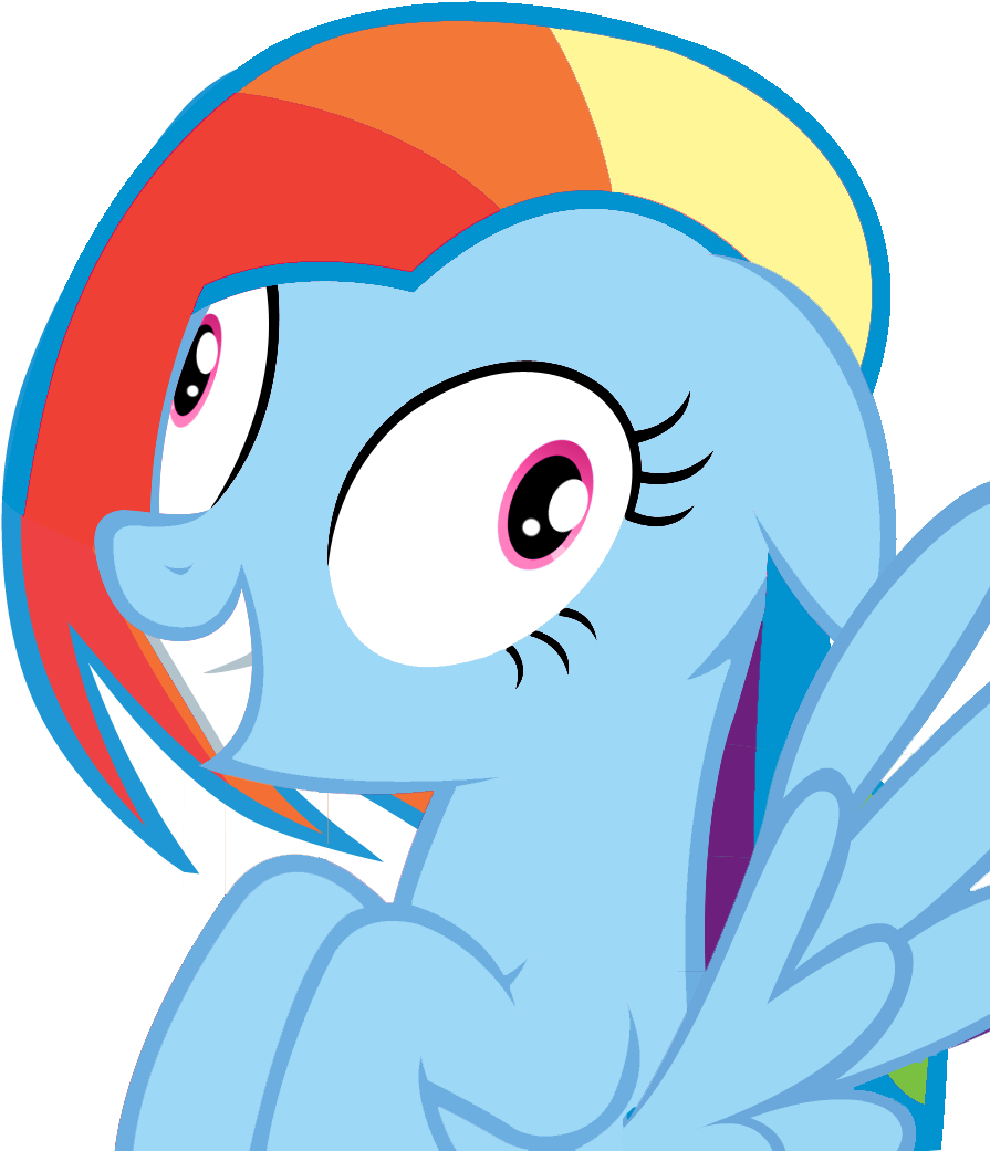 Artist Needed, Contemplating Insanity, Crazy Face, - Mlp Rainbow Dash Insane (955x1063)