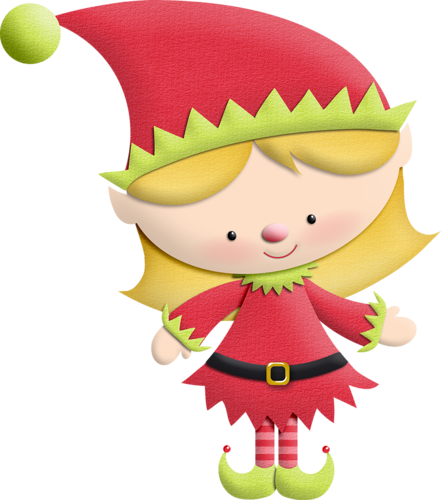 Christmas Boy Elf Clip Art - Girl Elf Clipart (706x800)
