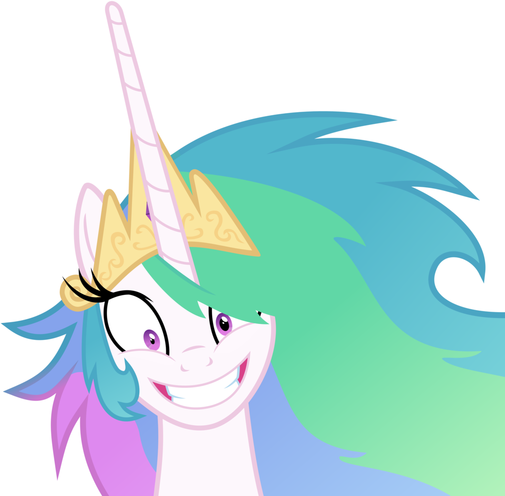 Crazy By Magister39 - My Little Pony Princess Celestia Face (1024x1024)