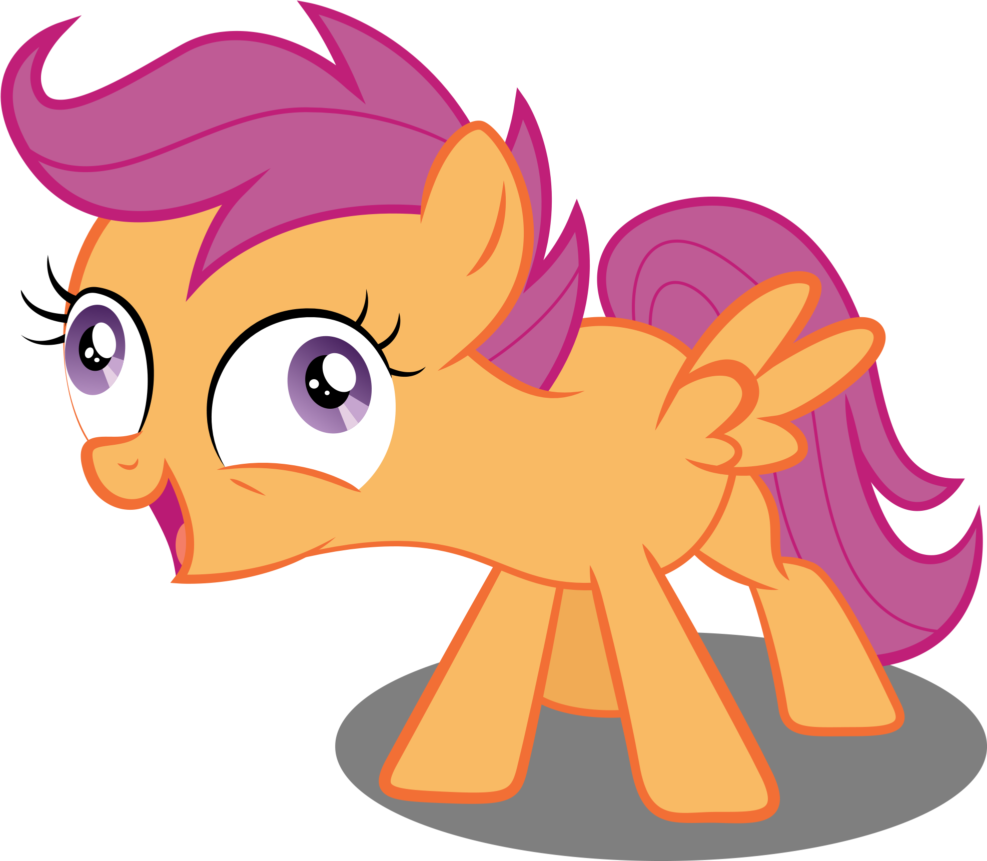 Spellboundcanvas, Crazy Face, Derp, Faic, I Didn't - Scootaloo (2000x1720)