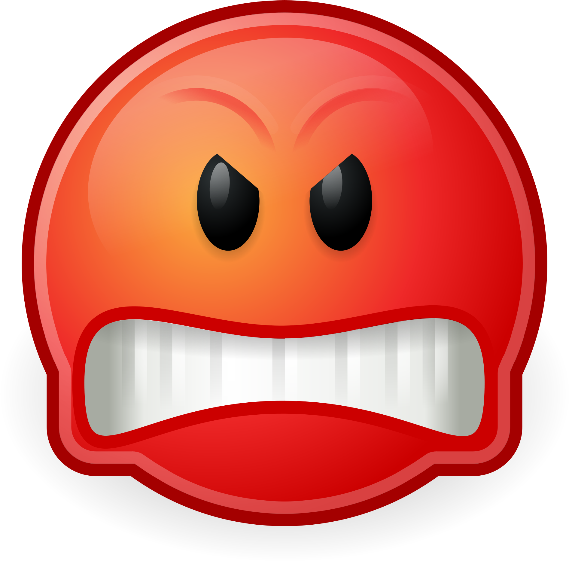 Gnome Face Angry - Angry Facial Expression Cartoon (2000x2000)