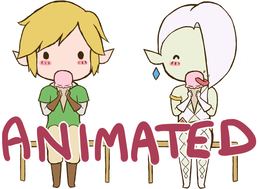 Cute Cartoon Animation Children Eating Ice Cream Cone (940x694)