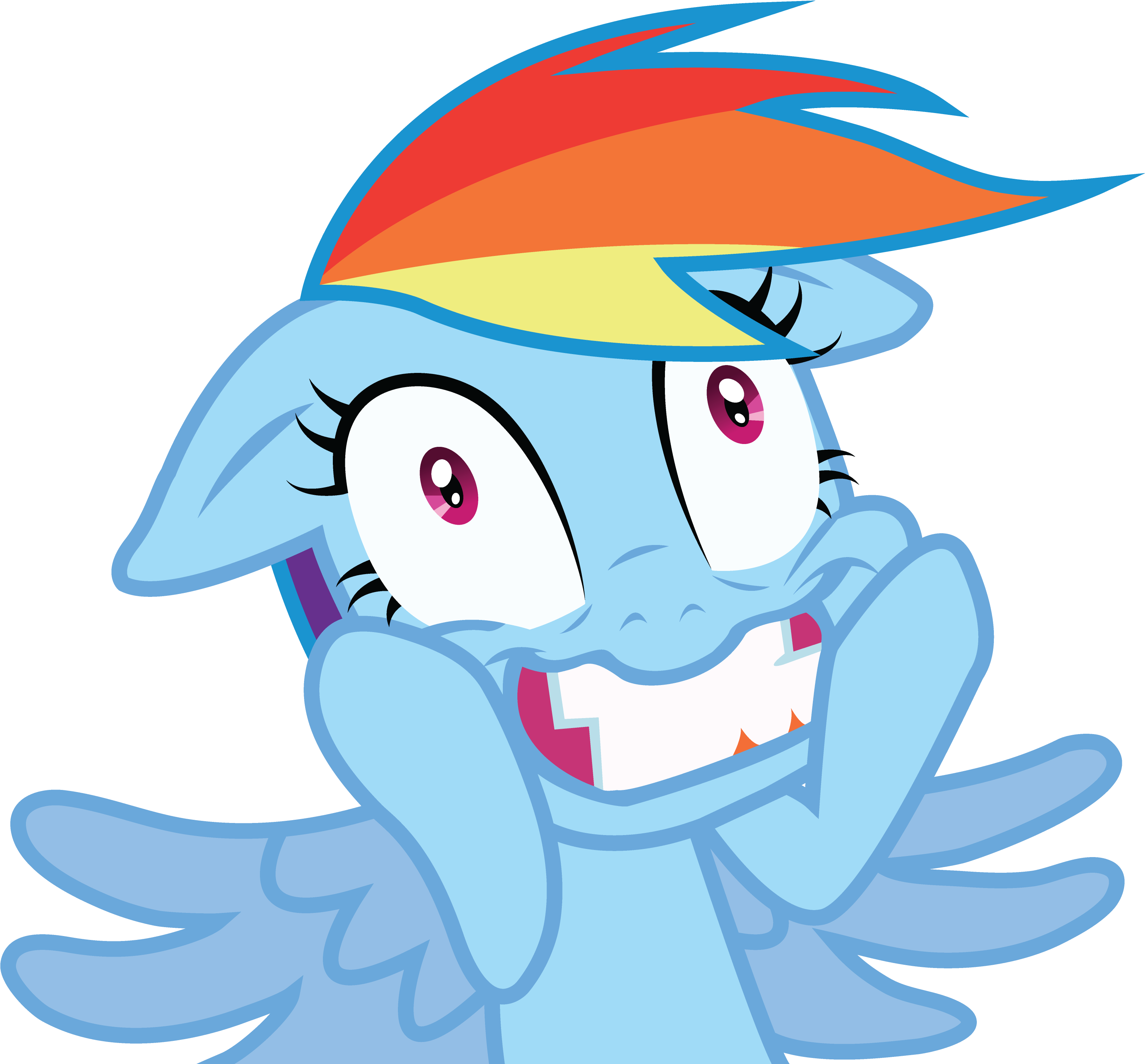 Crazy Rainbow By Bigccv - My Little Pony Rainbow Dash Crazy (3410x3091)