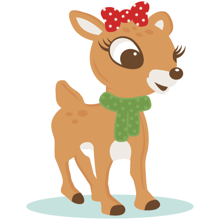 Red Nosed Reindeer Svg Scrapbook Cut File Cute Clipart - Art (432x432)