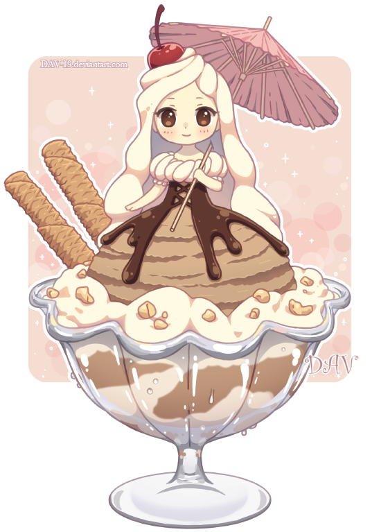 Anime Ice Cream Animated Gifs Photobucket - Kawaii Ice Cream Girl (640x786)